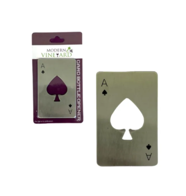 Ace Metal Card Bottle Opener – 25 Unit Per Box
