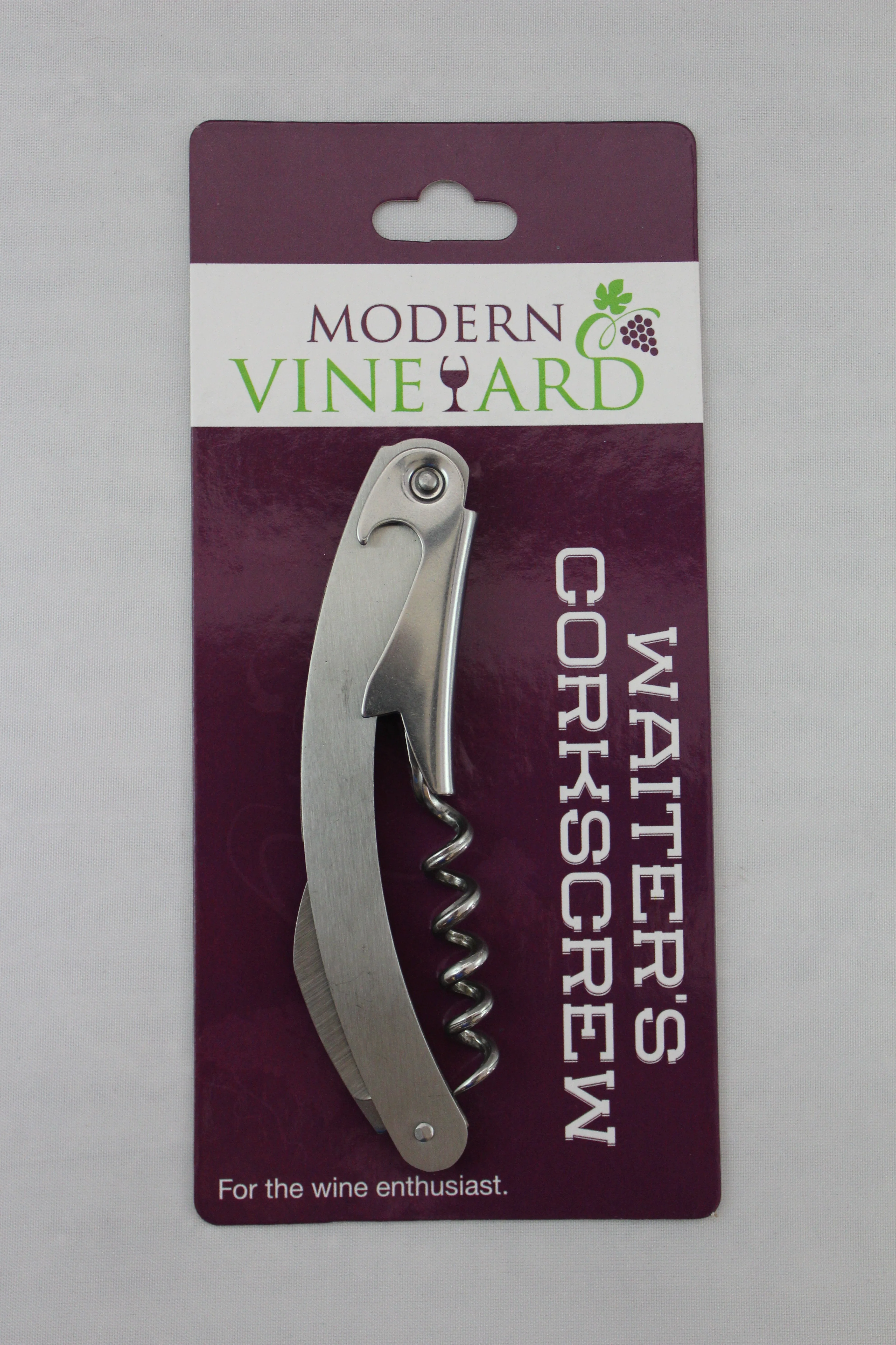 Silver Corkscrew Opener 25 Units per Box