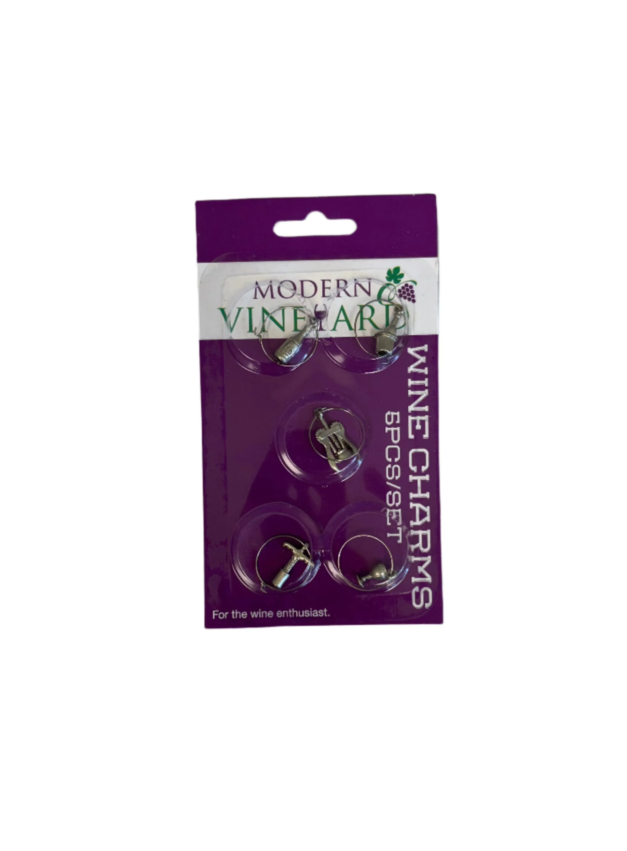 5 pc Wine Charms 25 Units per Box