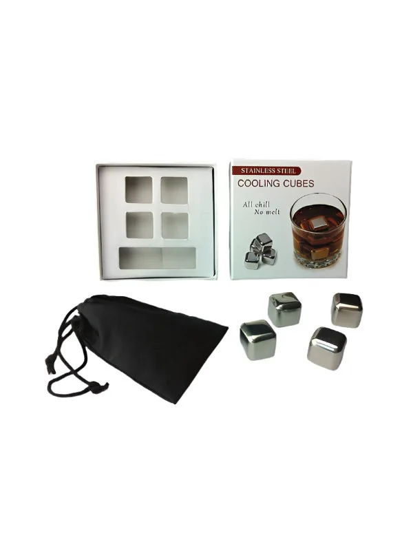 Stainless Ice Cubes – 4 Units per Box