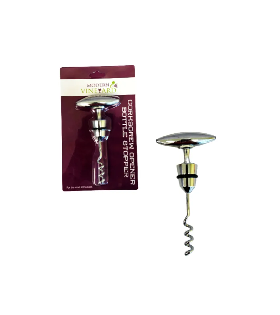 Corkscrew with Stopper – 25 Units per Box